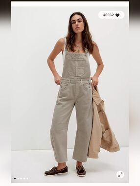NWOT We The Free Good Luck Barrel Overalls~ Cobblestone